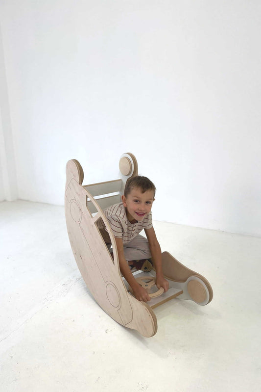 Rennwagen -Aufsatz fĂŒr Kletterbogen / Wippe