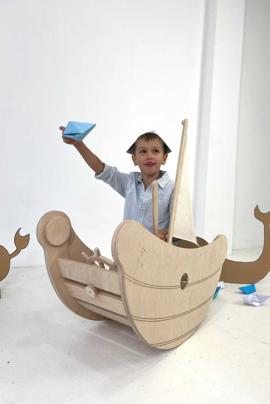 Schiff-Aufsatz fĂŒr Kletterbogen / Wippe