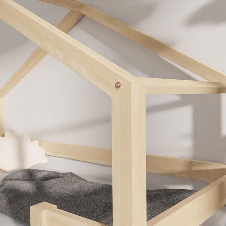 Hausbett NIKA für Kinder mit Rausfallschutz, versch. Maße & Farben