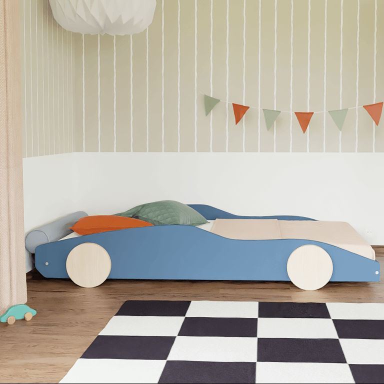 Holz Kinderbett TURBO, versch. Farben & Maße