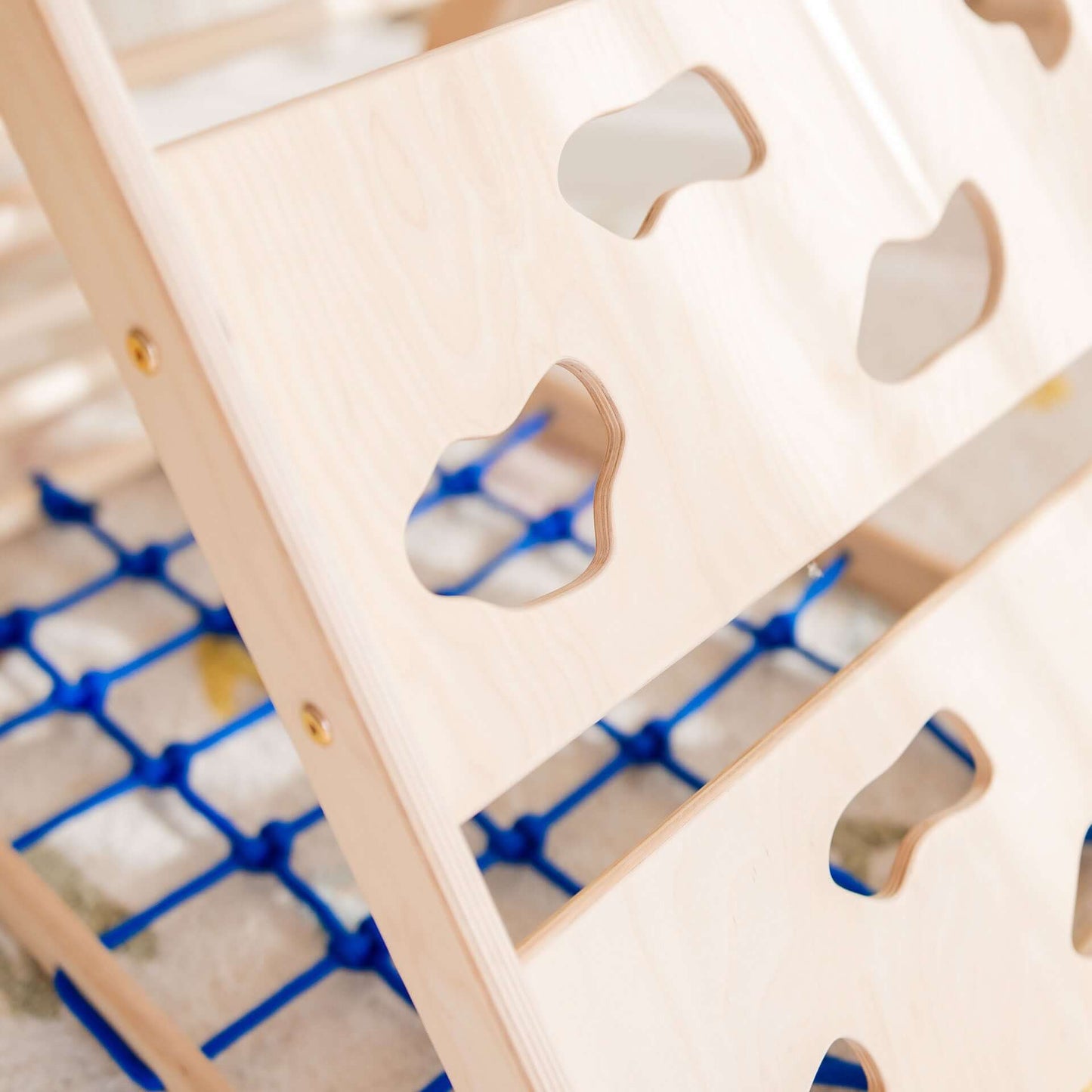 Monkey climbing set - climbing triangle, slide & arch