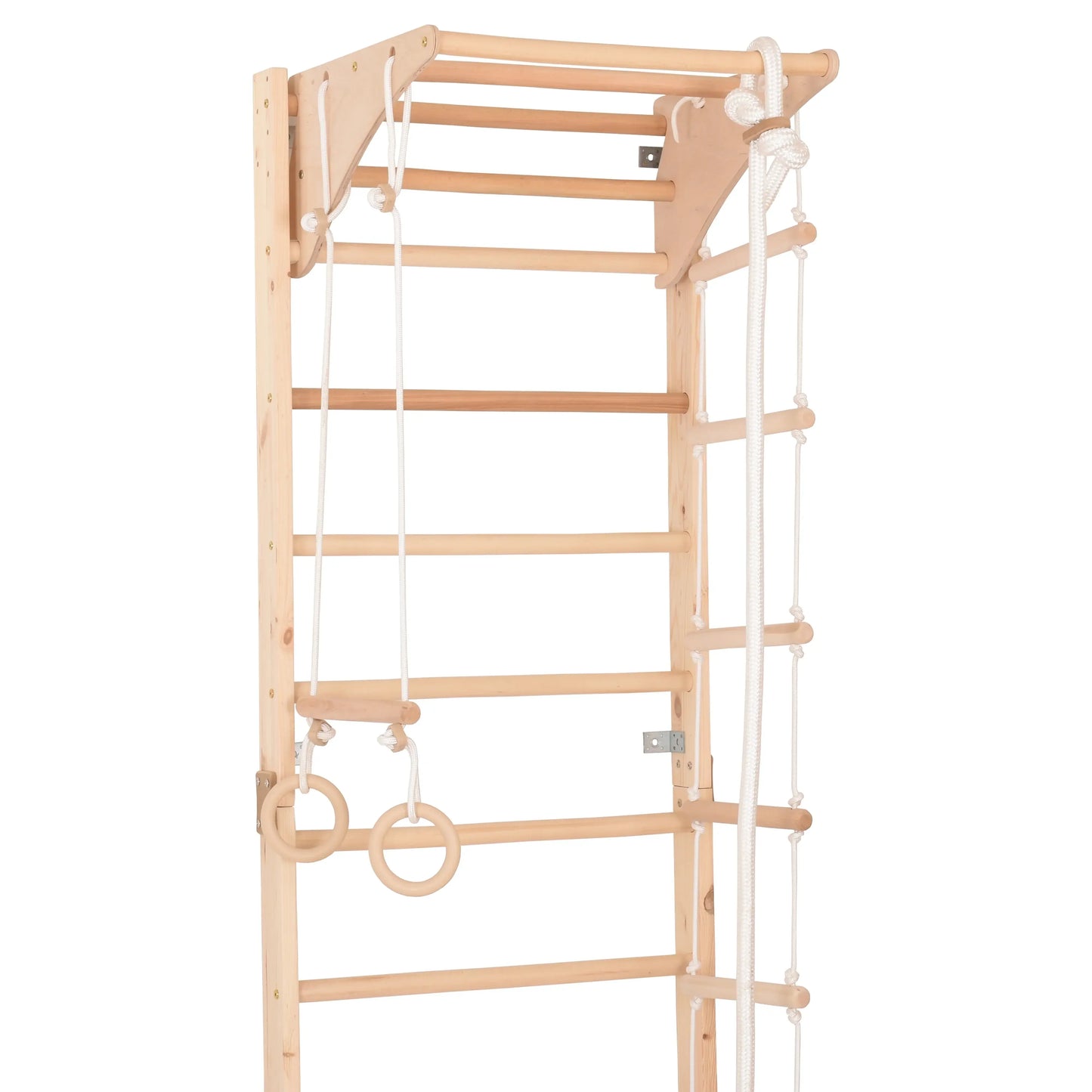 Kletterwand LARA für Kinder, unbehandeltes Holz