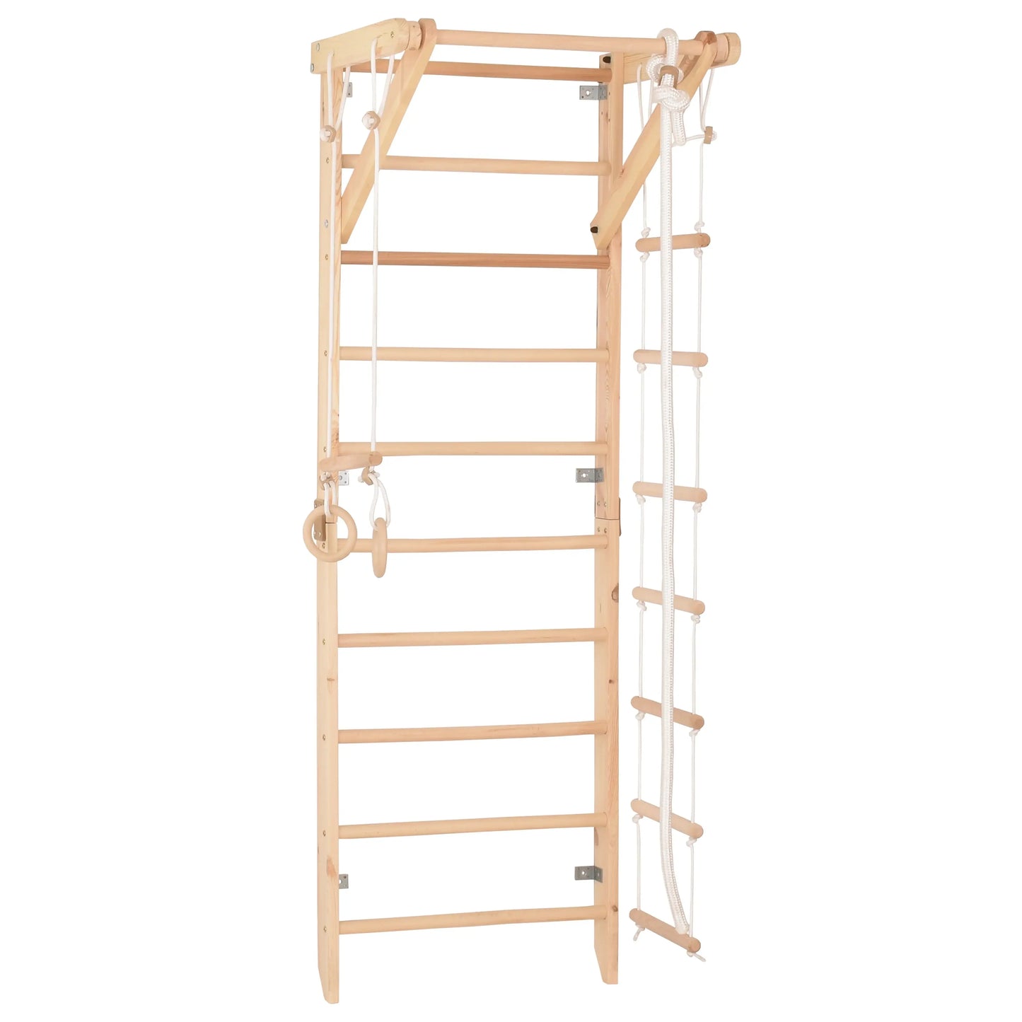 Kletterwand SPORT3 für Kinder & Jugendliche, unbehandeltes Holz