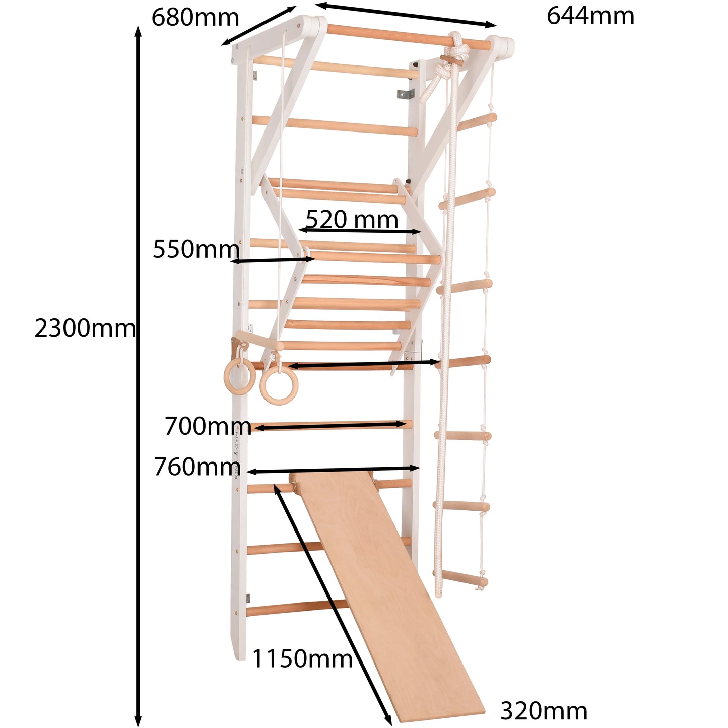 Climbing wall SPORT3 for children & teenagers, various colors