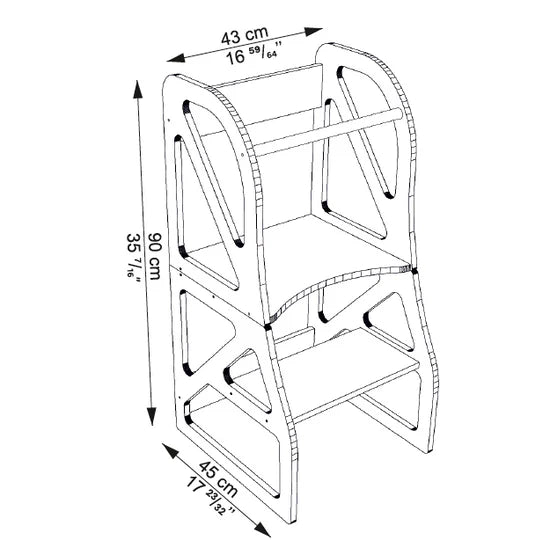 Lernturm / Küchenhelfer 2in1 "THEA"