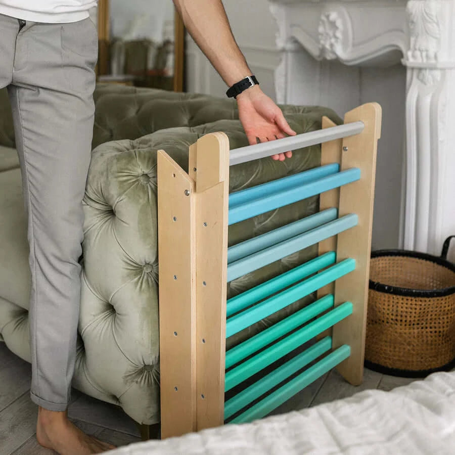 XXL Set Pikler Dreieck, 2x Rutschbrett, Schwingbogen - versch. Farben