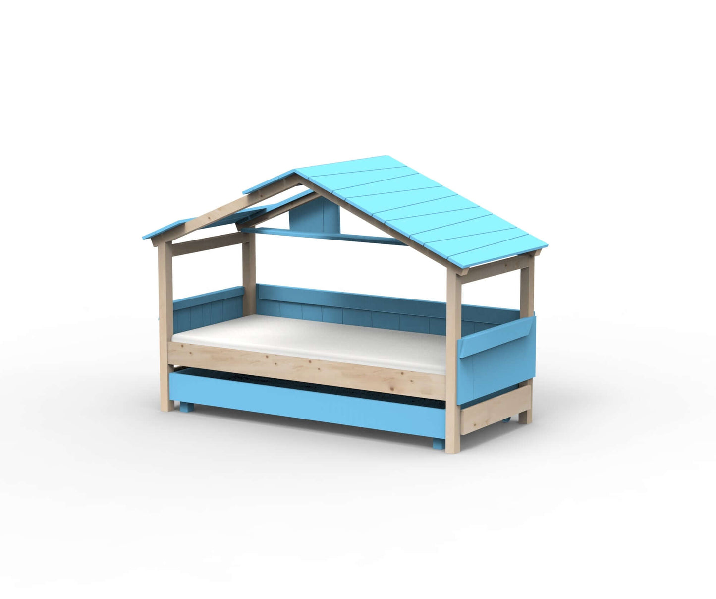 Starlight Hausbett mit Zusatzbett für Kinder