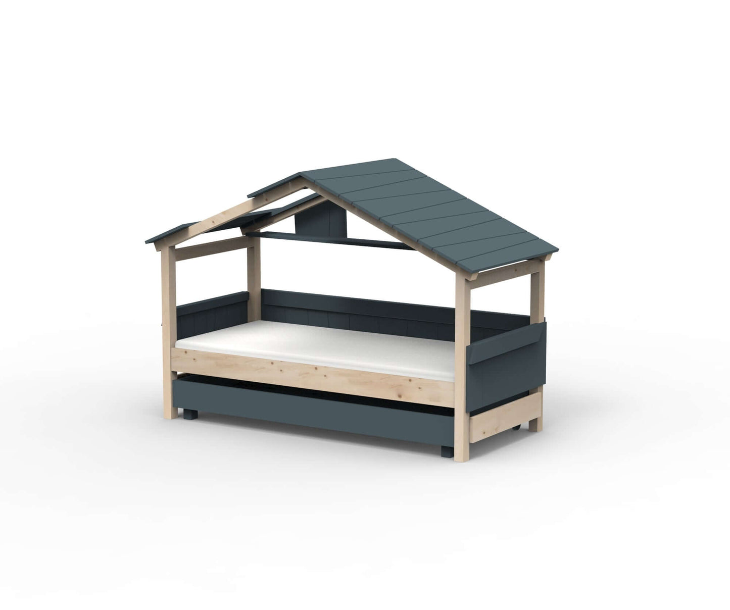 Starlight Hausbett mit Zusatzbett für Kinder