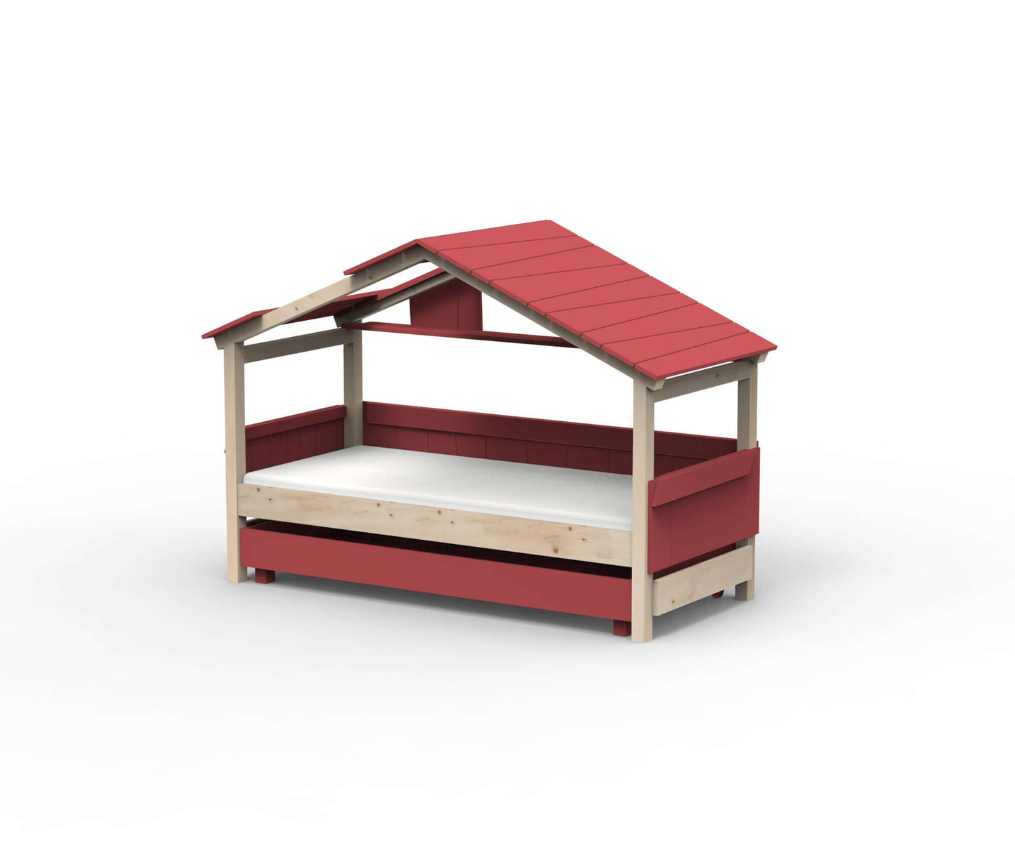 Starlight Hausbett mit Zusatzbett für Kinder
