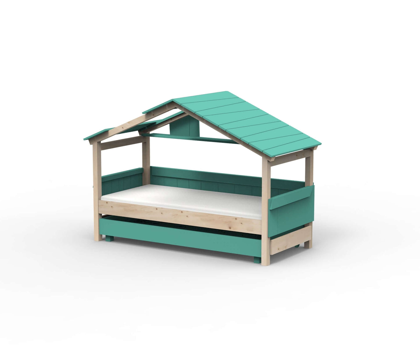 Starlight Hausbett mit Zusatzbett für Kinder