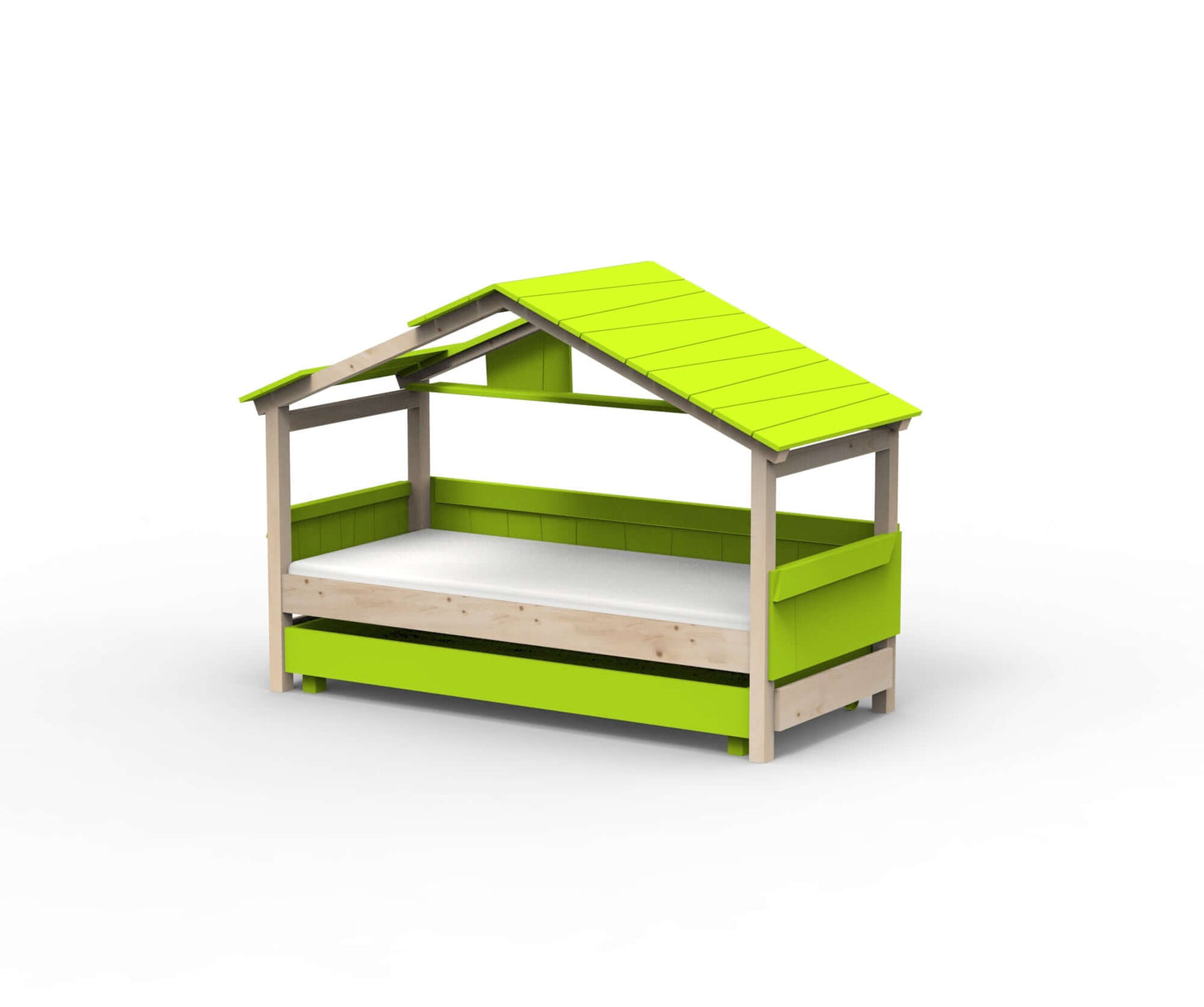 Starlight Hausbett mit Zusatzbett für Kinder