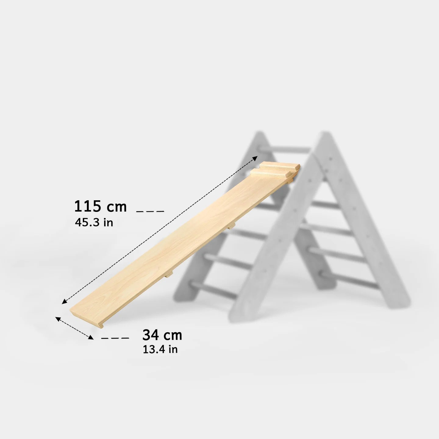 XXL set Pikler triangle, 2x slide board, swing arch - different colors