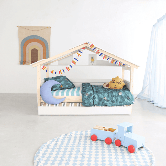 Starlight Hausbett mit Zusatzbett für Kinder