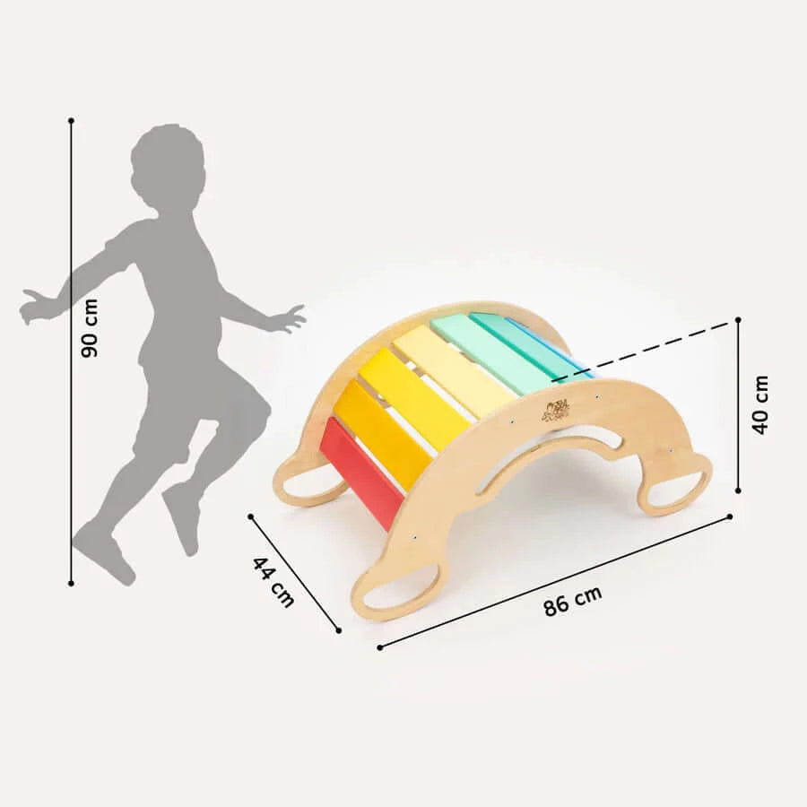 5-in-1 Montessori Kletterbogen Bunt