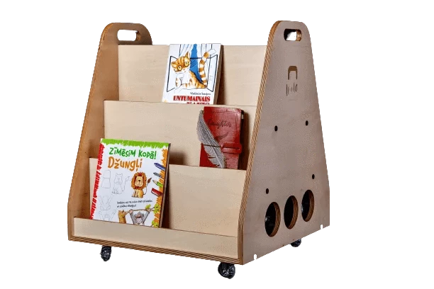 Montessori-Regal auf Rädern