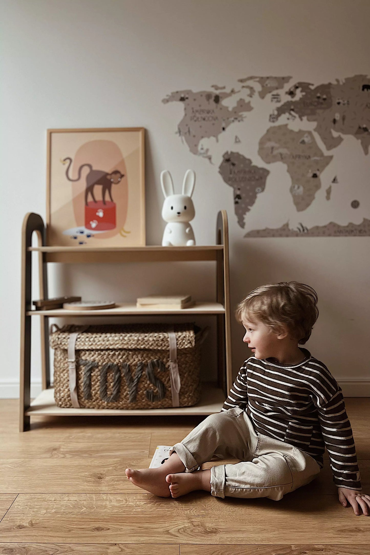 Holzregal SLIM für Kinderzimmer, versch. Größen