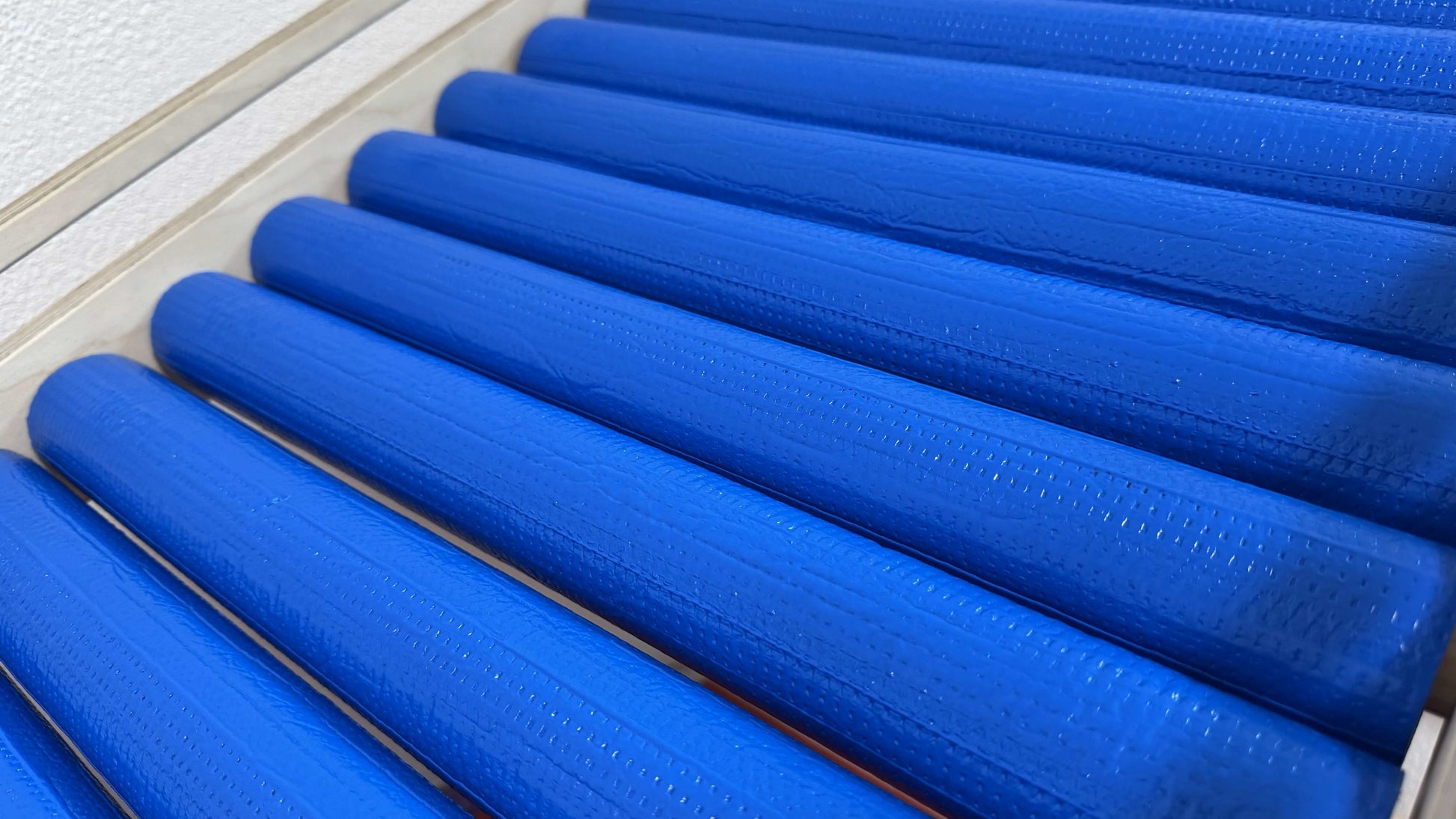 Rollenrutsche für Kinder, versch. Größen - blaue Rollen aus festem Schaumstoff für spannendes Rutscherlebnis.