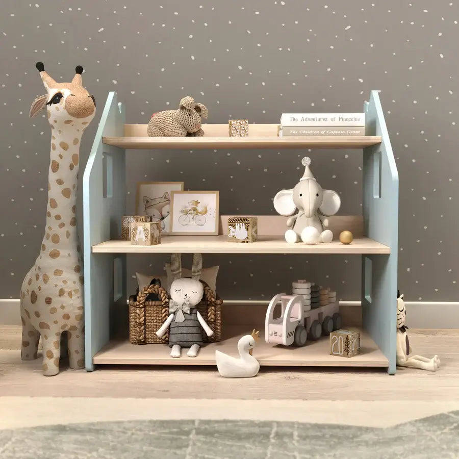 Spielzeugregal Häuschen, versch. Farben