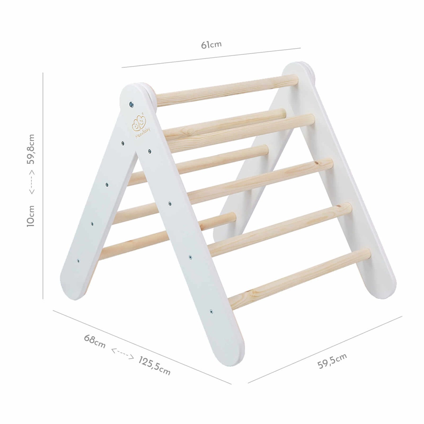 MeowBaby® Montessori Kletterdreieck für Kinder versch. Farben