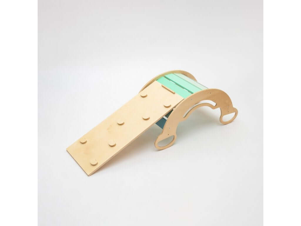 Kinderset Kletterbogen Mint mit Rutsche / Leiter & Stuhl