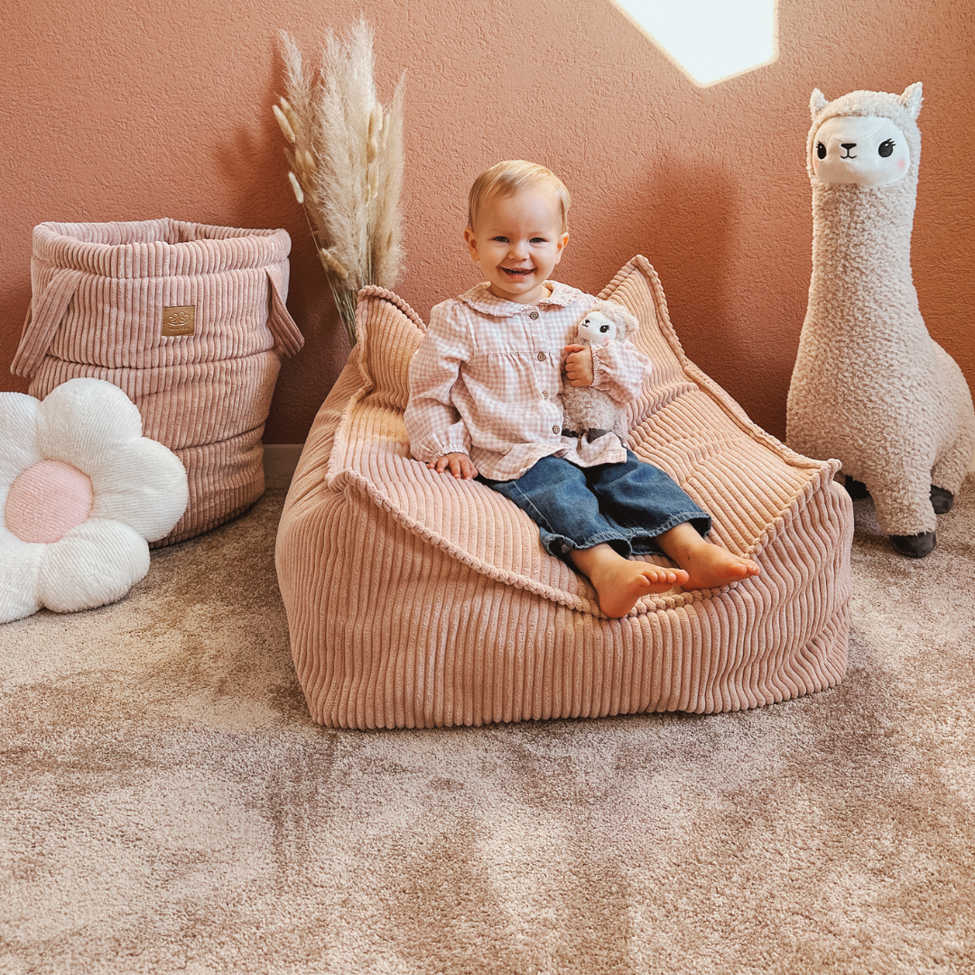 Kindersessel Ästhetik Cord eckig - Classic Cord Edition