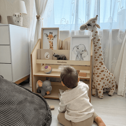2-in-1 Montessori-Bücherregal Cloudy