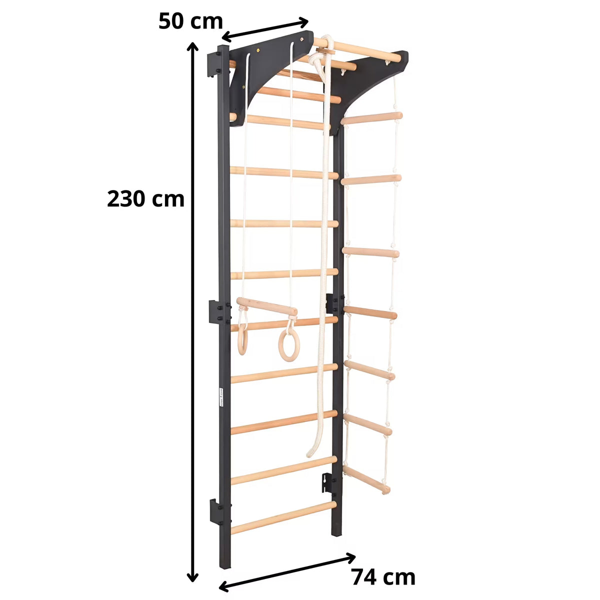 Sprossenwand STEEL KOM 2 Graphit 230 cm
