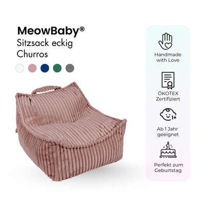 Kinder-Sitzsack Churros eckig