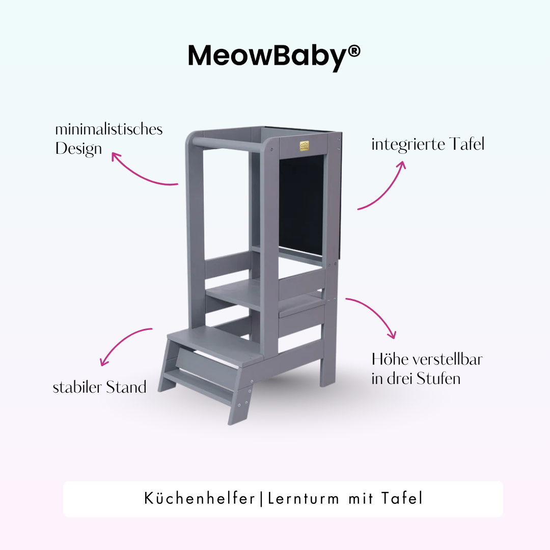 Lernturm/Küchenhelfer mit Tafel