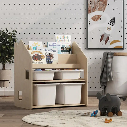 2-in-1 children's shelf, various colors