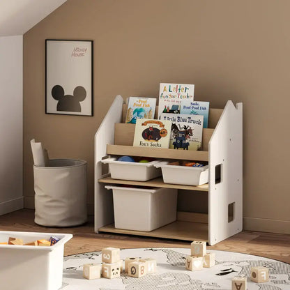 2-in-1 children's shelf, various colors