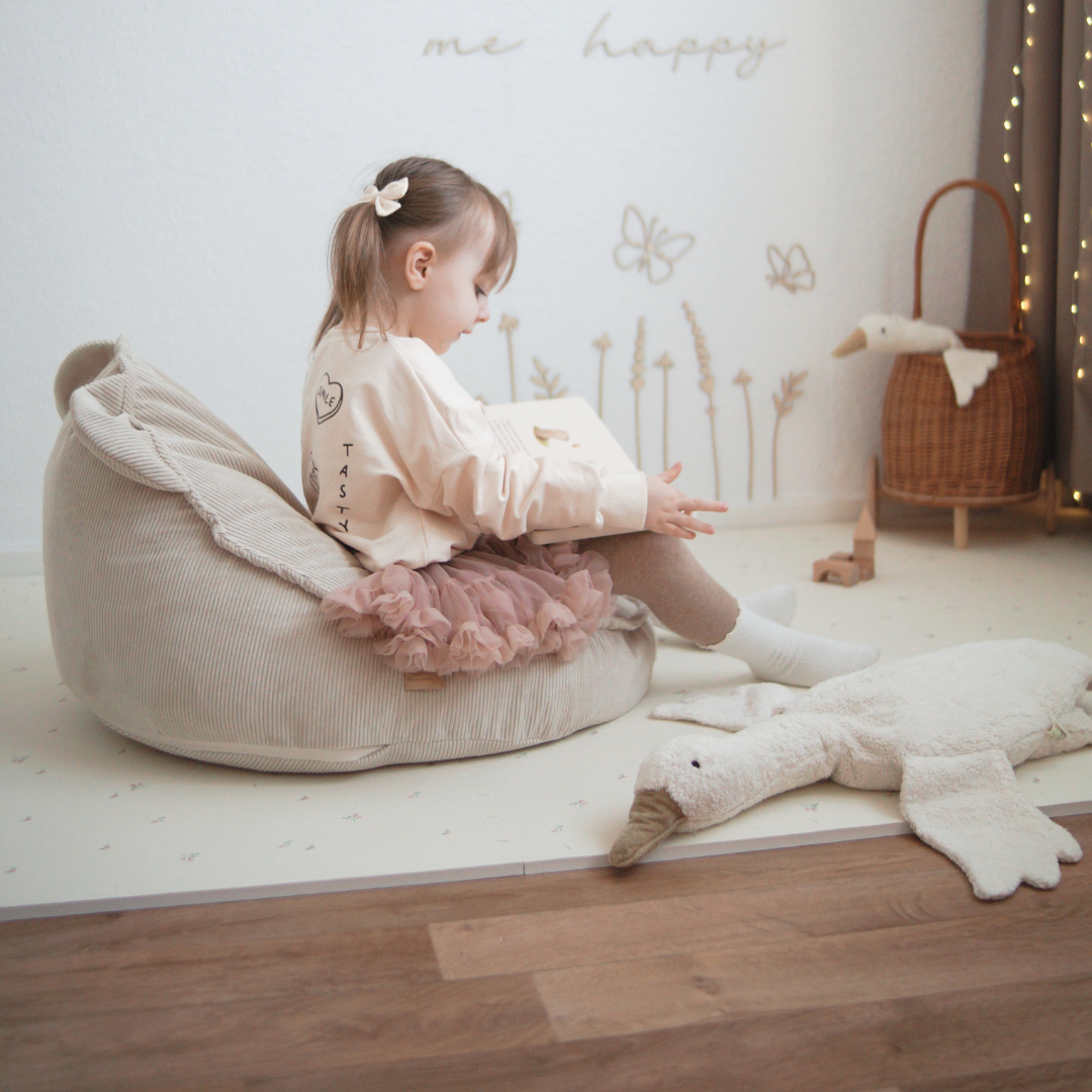 Kindersessel Bären-Sitzsack Cord Premium - Slim Cord Edition