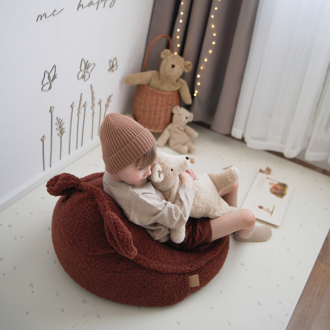 Kindersessel Bearly Bären-Sitzsack - Soft Teddy Edition