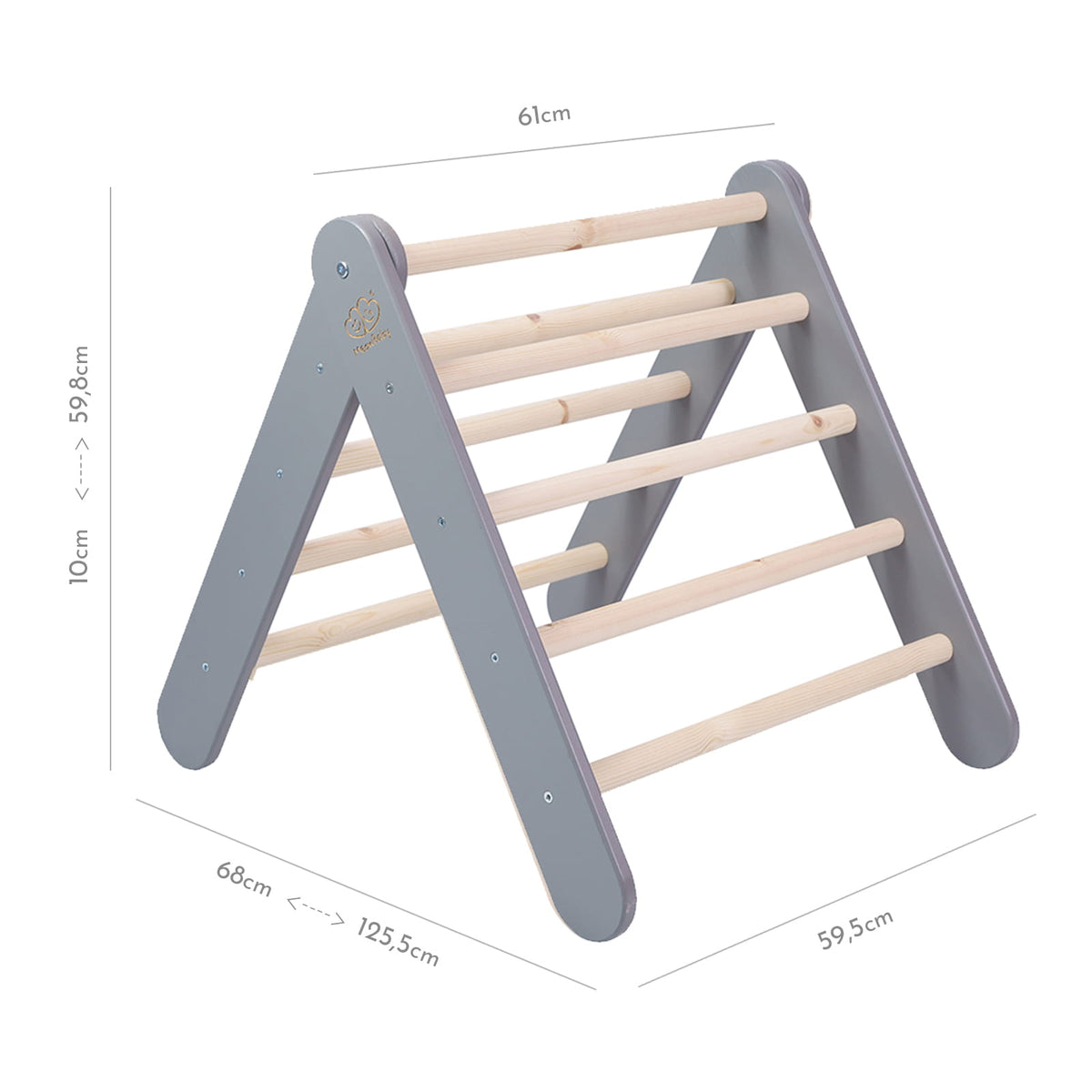 Großes Kletterdreieck 112x61x94 cm Pikler für Kinder
