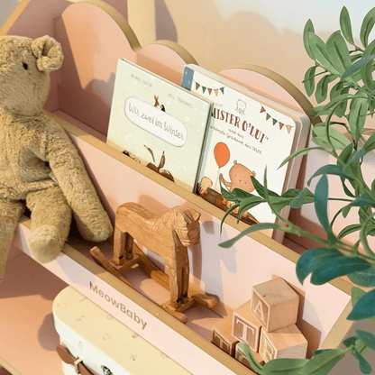 2-in-1 Montessori-Bücherregal Cloudy
