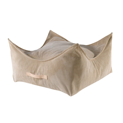 Sitzpouf für Kinder Quadratisch Premium Cord - Slim Cord Edition