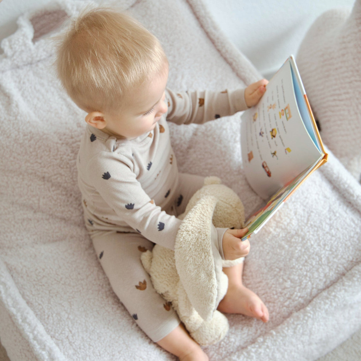 Kindersessel Bearly eckig - Soft Teddy Edition