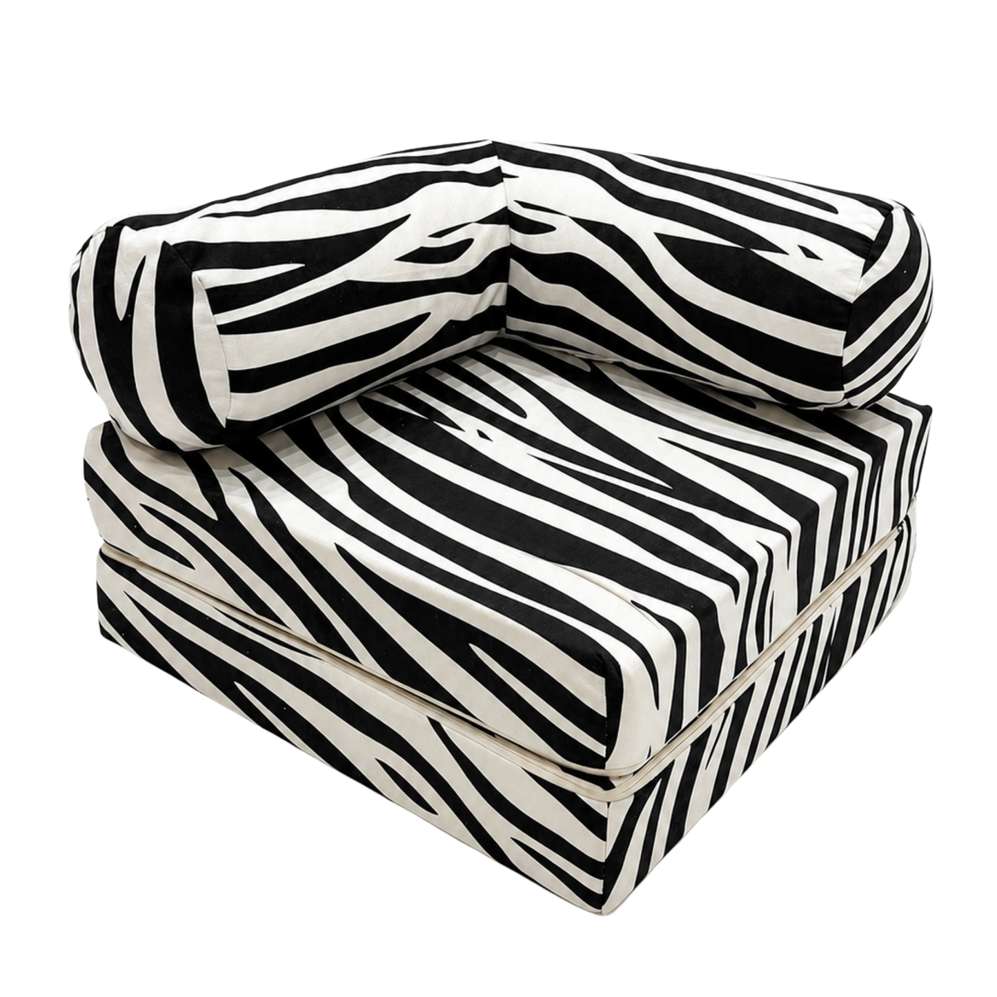 Kindersofa Zebra – Detailansicht Chenille-Bezug