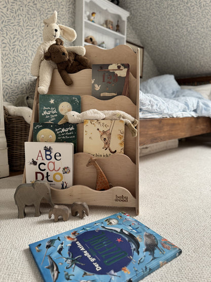 Bücherregal "WAVE" aus Holz, versch. Größen