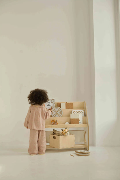 Wooden Bookshelf for Books &amp; Toys