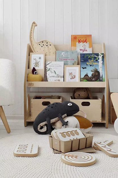 Wooden Bookshelf for Books &amp; Toys