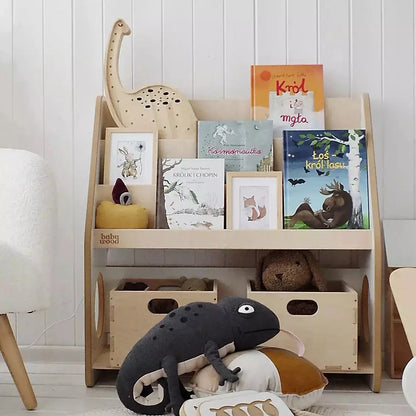Bücherregal aus Holz für Bücher & Spielzeug