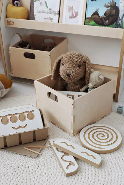 Wooden Bookshelf for Books &amp; Toys
