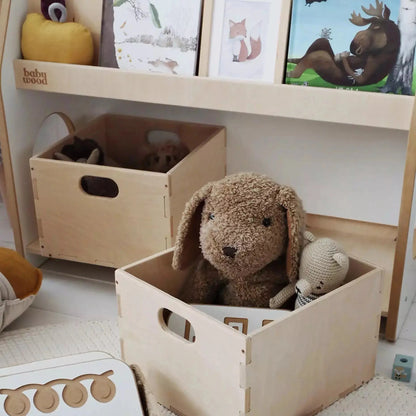 Bücherregal aus Holz für Bücher & Spielzeug