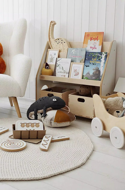Wooden Bookshelf for Books &amp; Toys