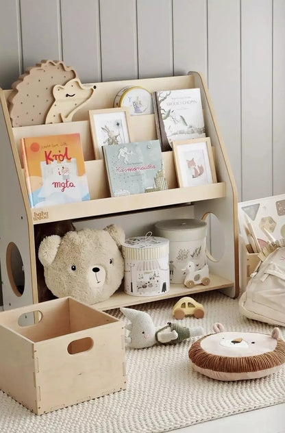 Wooden Bookshelf for Books &amp; Toys