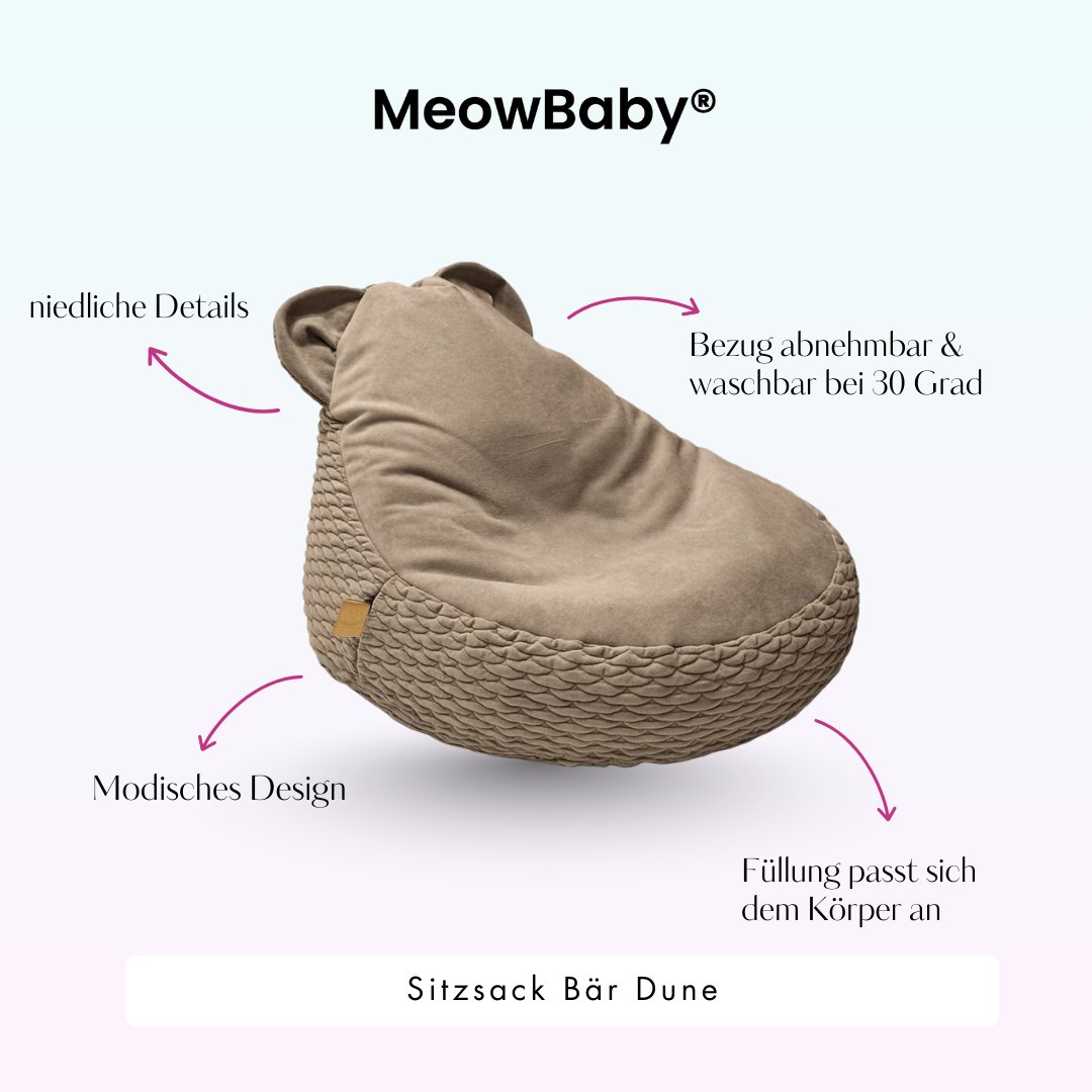 Kindersessel Dune Bären-Sitzsack