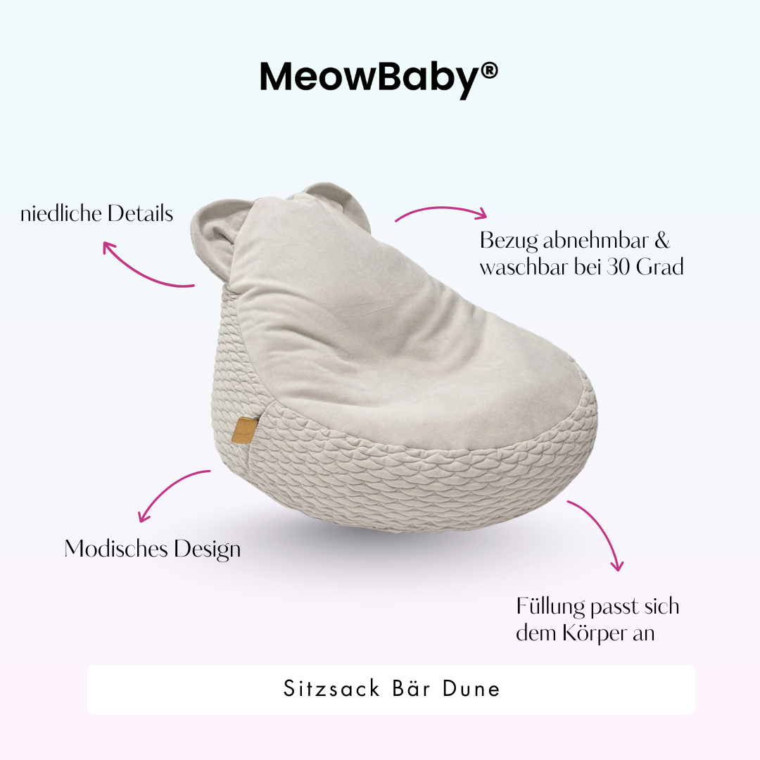 Kindersessel Dune Bären-Sitzsack