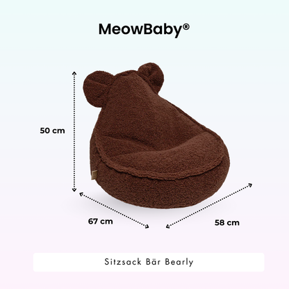 Kindersessel Bearly Bären-Sitzsack - Soft Teddy Edition