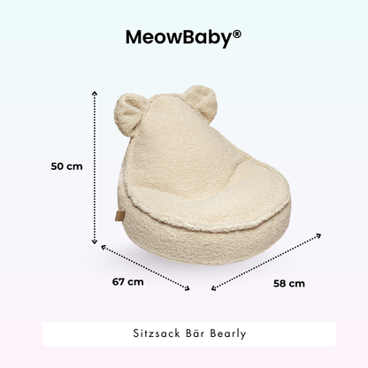 Kindersessel Bearly Bären-Sitzsack - Soft Teddy Edition